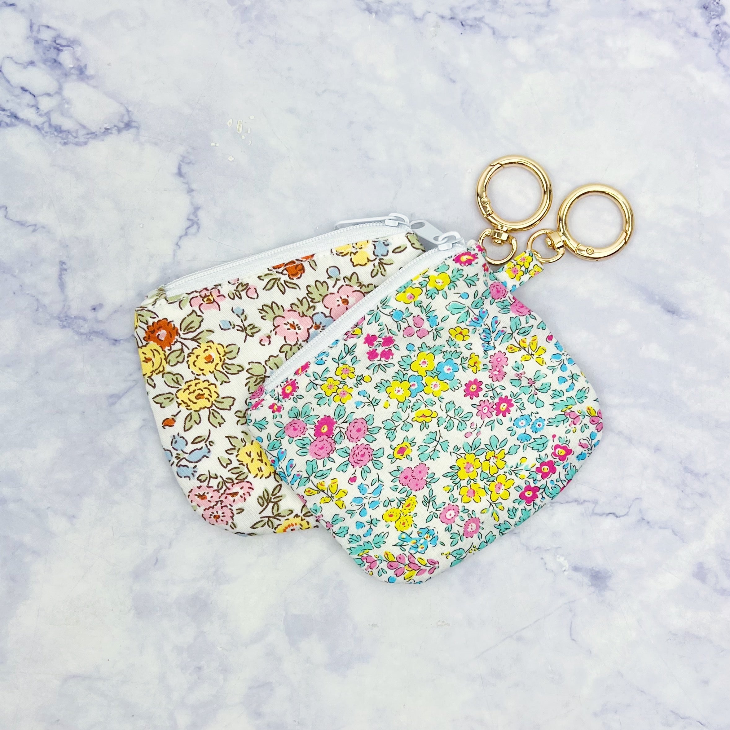 Floral Cotton Coin Pouch