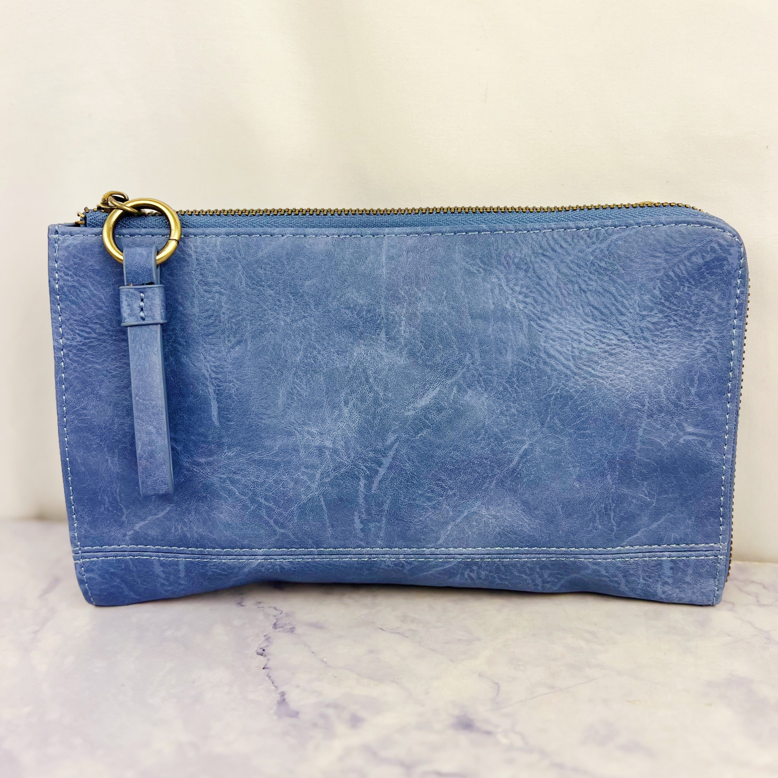 Faux Suede Convertible Wristlet & Wallet