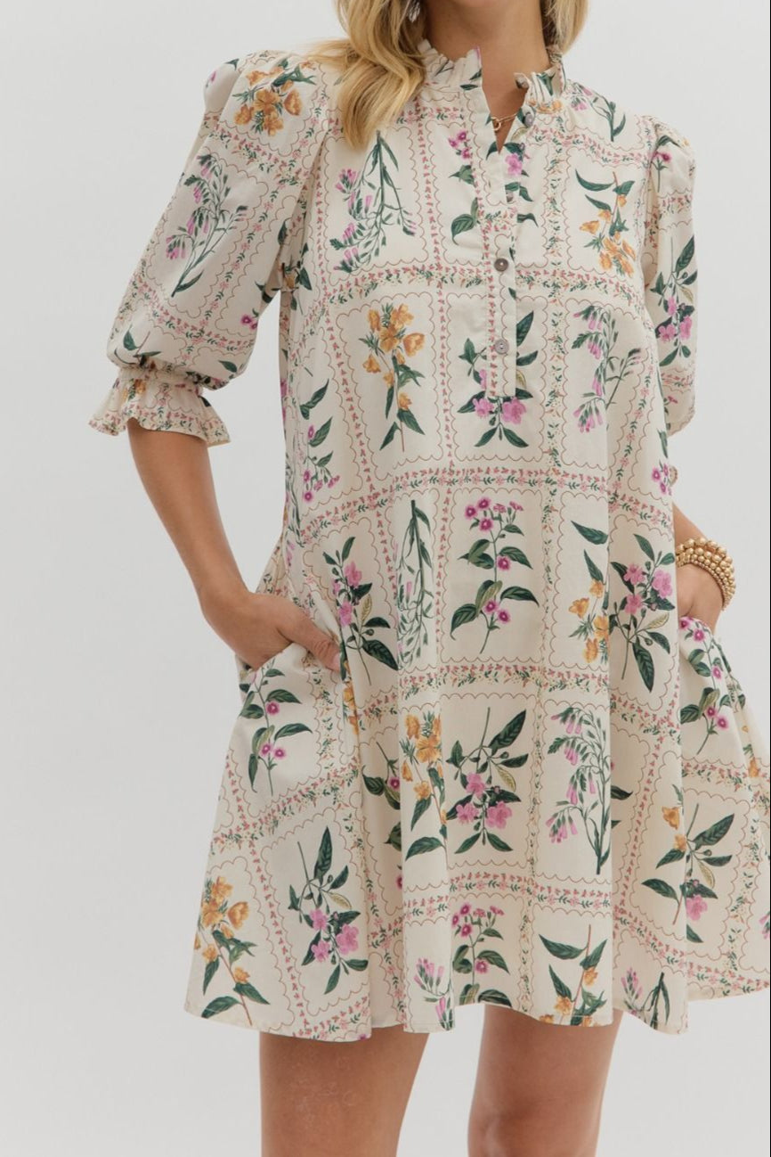 Floral Panel Dress