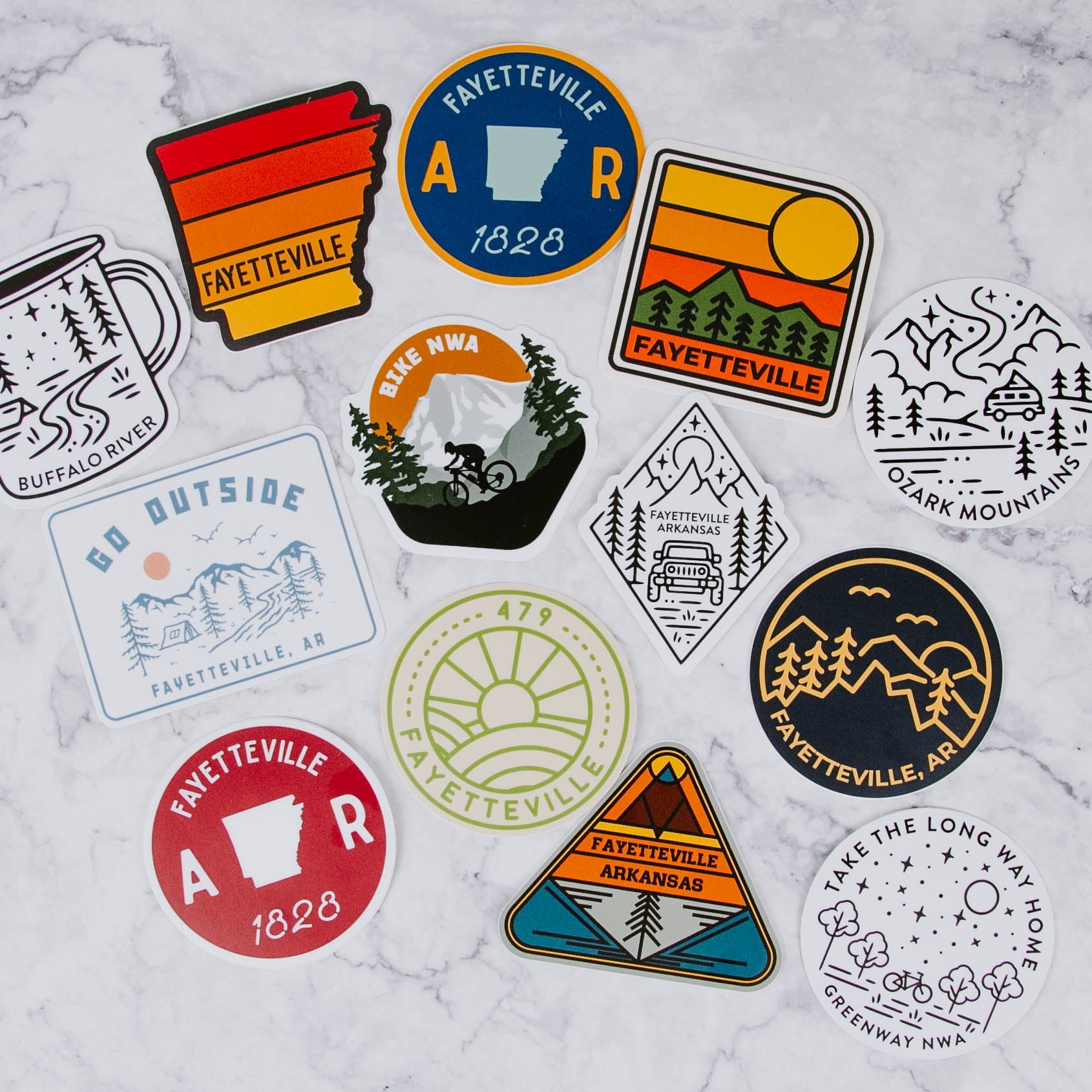 Fayetteville Vinyl Stickers