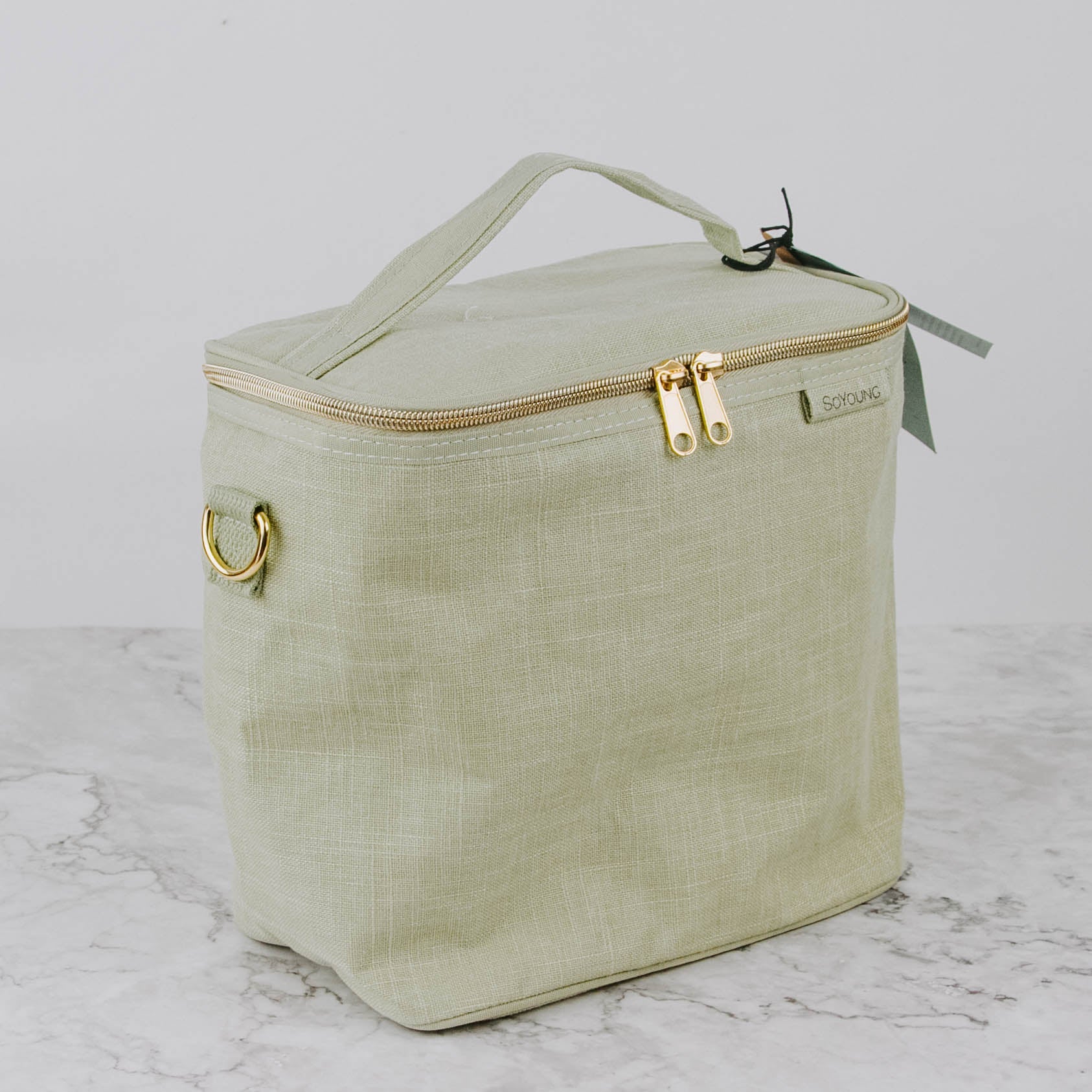 Petite Patterned Linen Lunch Bag